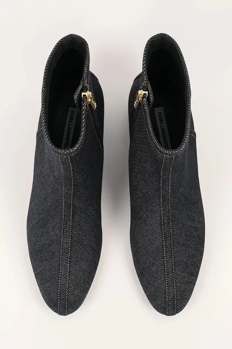 stivaletti alla caviglia in pelle BONNIE donna colore nero KL30351A Blu navy miniatura 4