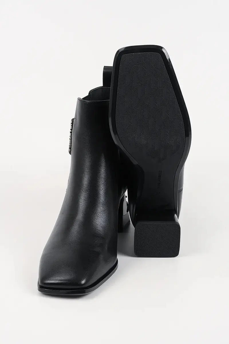 stivaletti alla caviglia in pelle KAYLA donna colore nero KL35440 miniatura 5