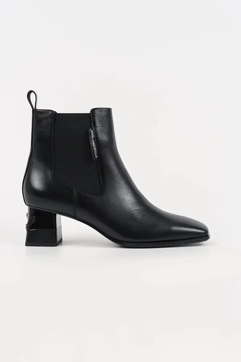 stivaletti alla caviglia in pelle KAYLA donna colore nero KL35440