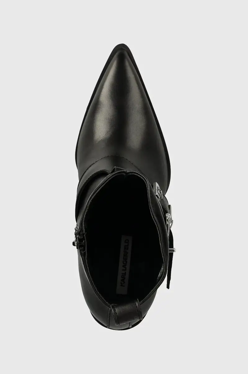 stivaletti alla caviglia in pelle KOWBOY donna colore nero KL31254 miniatura 4