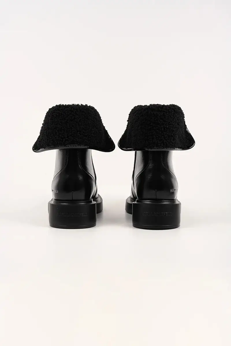 stivaletti alla caviglia in pelle MACIE donna colore nero KL41255 miniatura 3