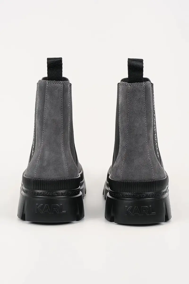 Karl Lagerfeld Stivaletti Chelsea Uomo Grigio 3137865 miniatura 3