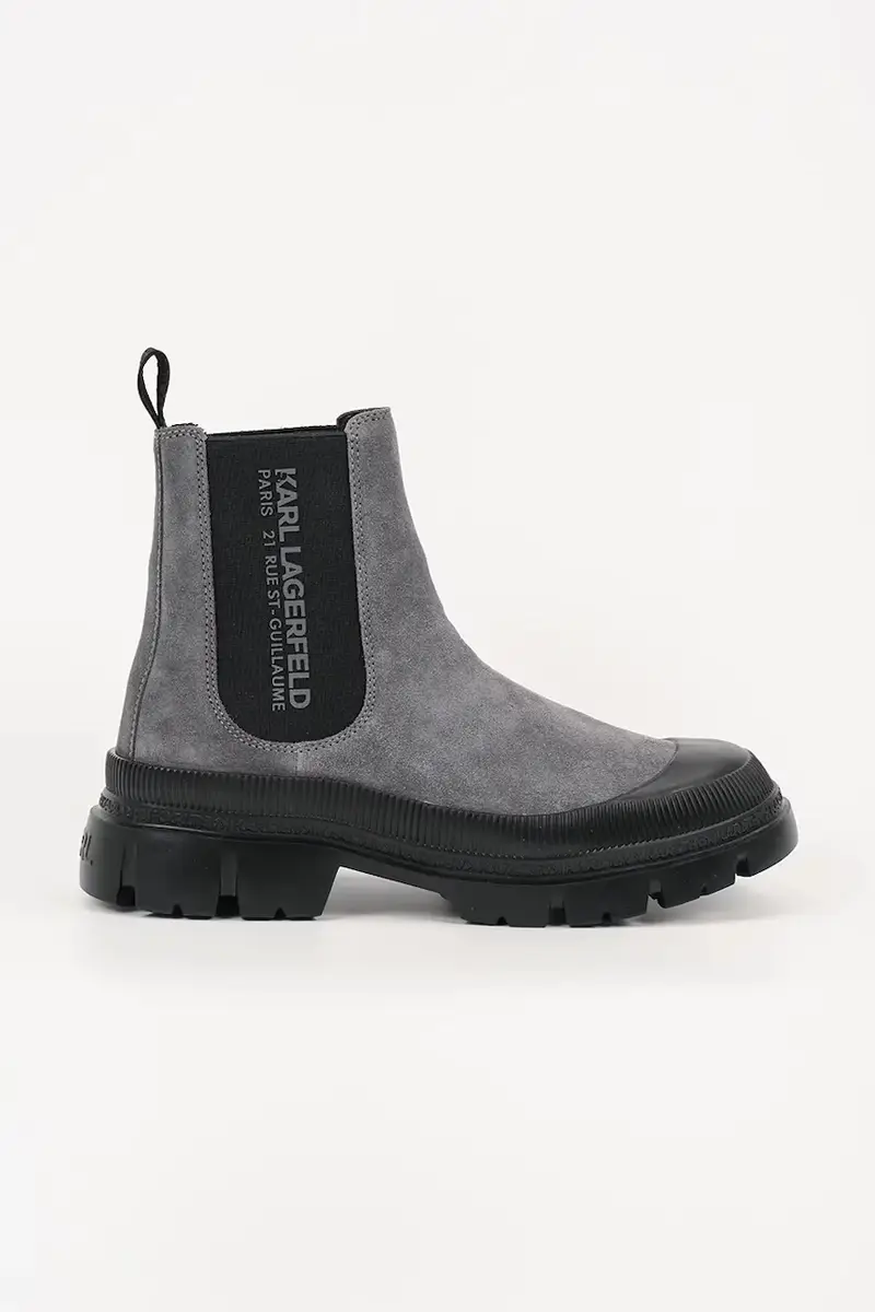 Karl Lagerfeld Stivaletti Chelsea Uomo Grigio 3137865