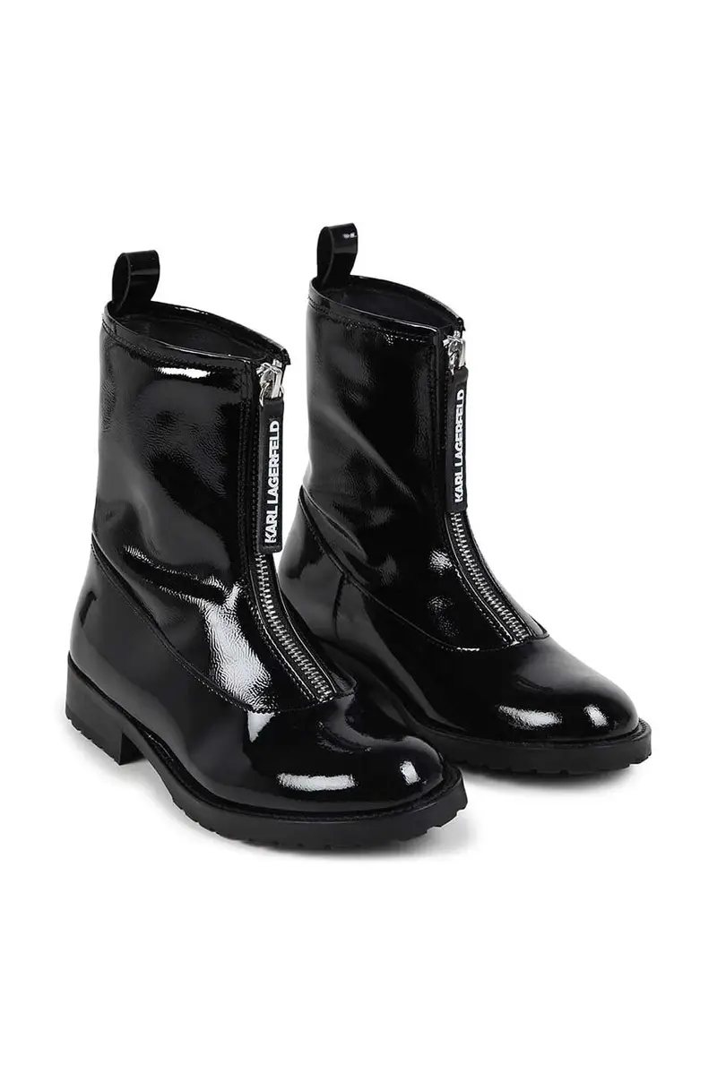 stivaletti in pelle bambino/a colore nero Z30305