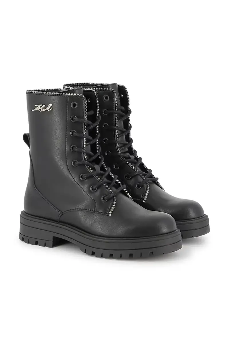 stivaletti in pelle bambino/a colore nero Z30983