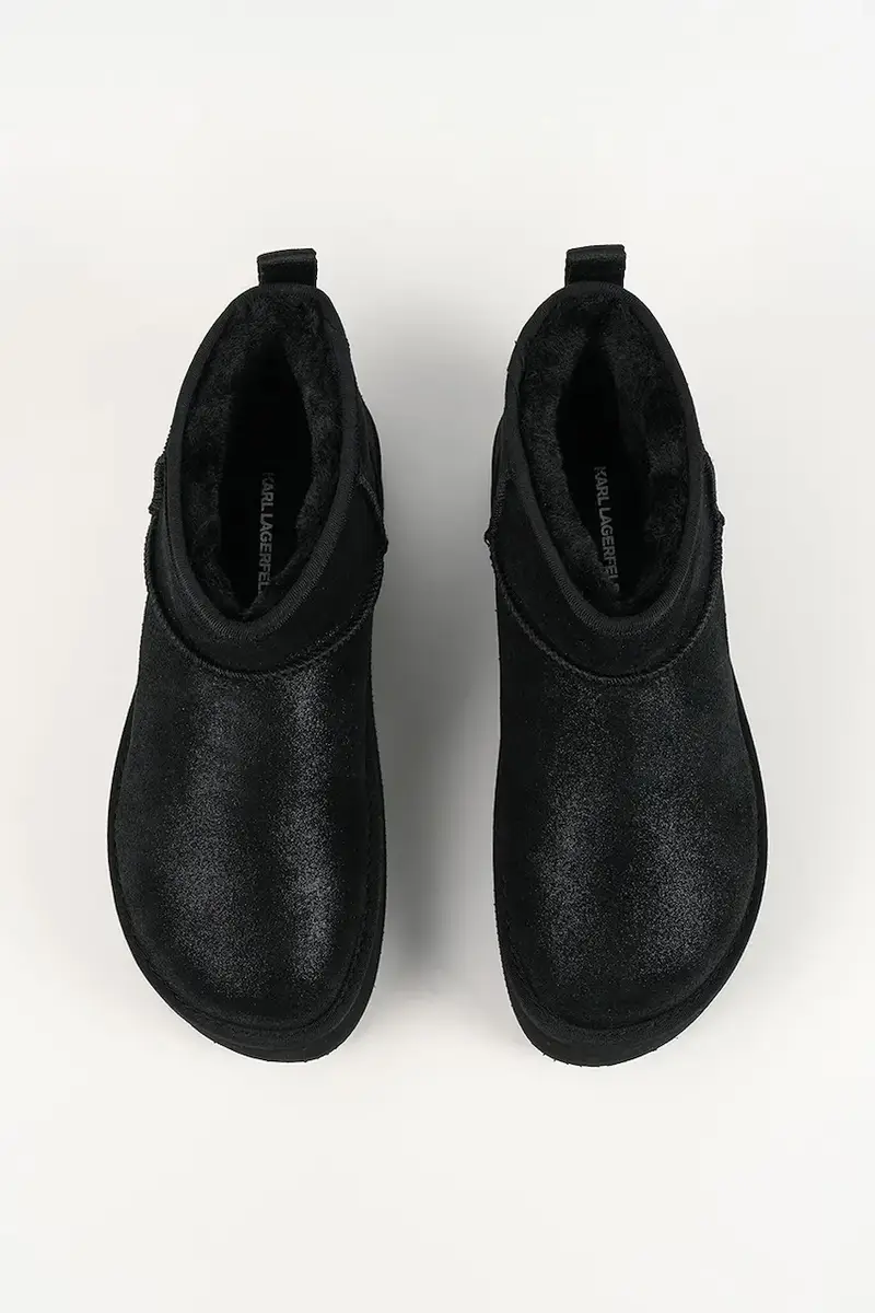 stivali da neve in camoscio THERMO colore nero KL48523 miniatura 4