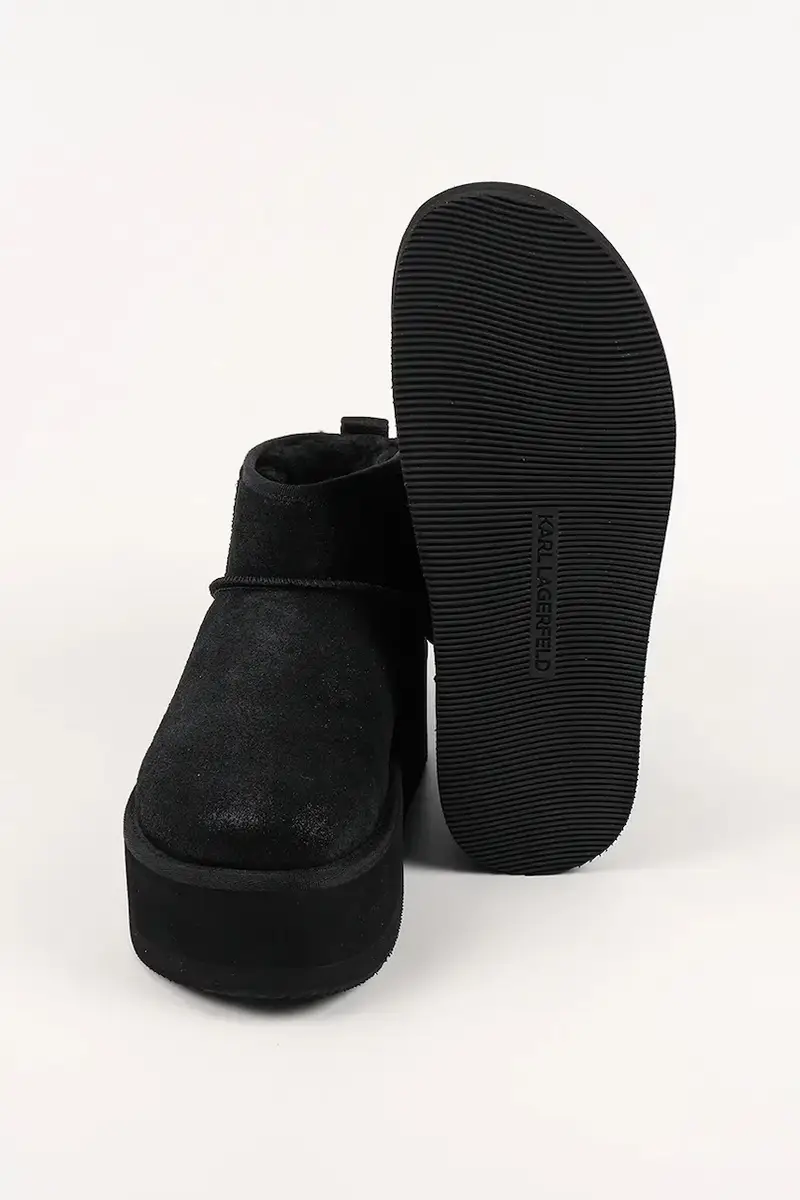 stivali da neve in camoscio THERMO colore nero KL48523 miniatura 5