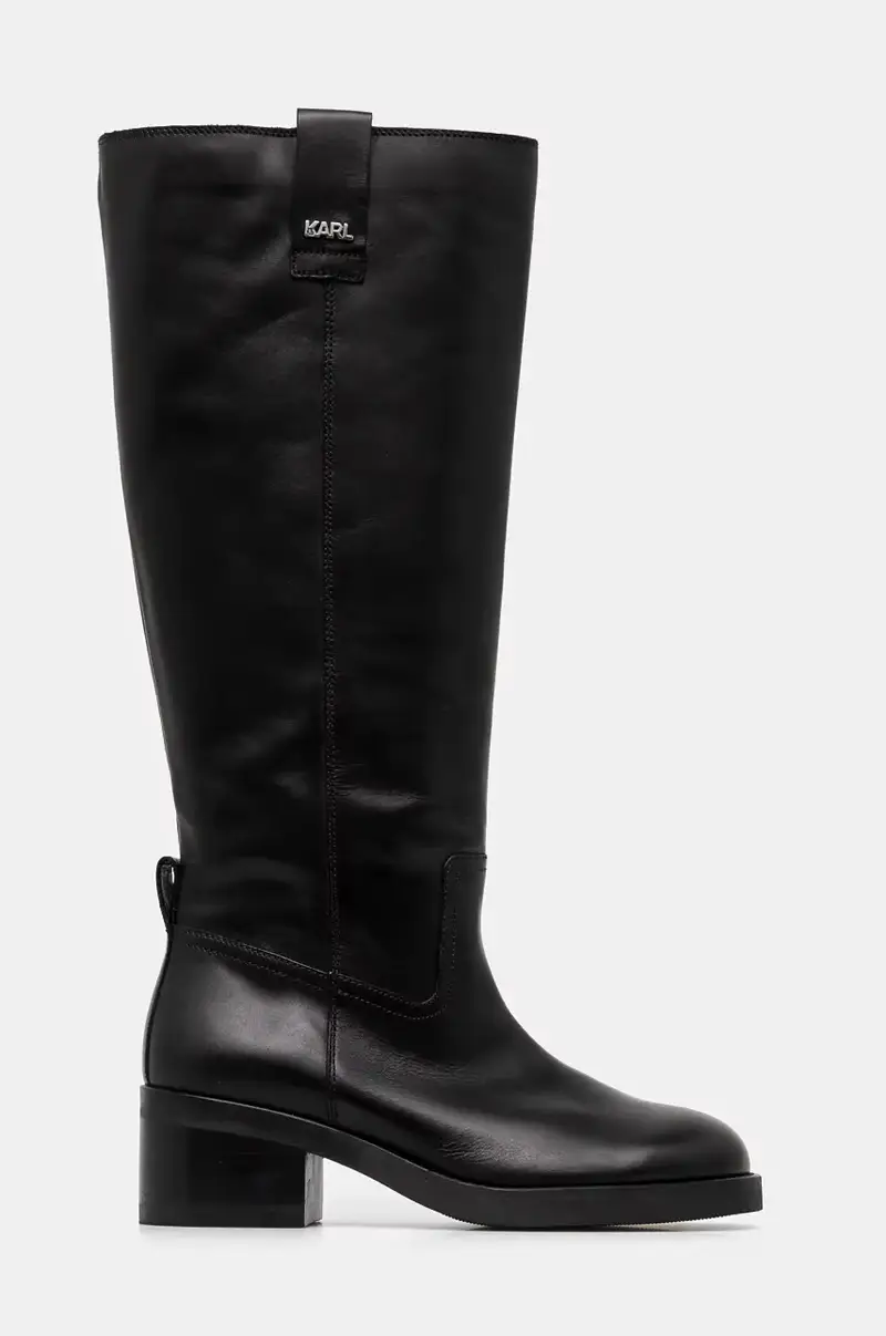 stivali in pelle BROOKLYN donna colore nero KL41790 miniatura 2