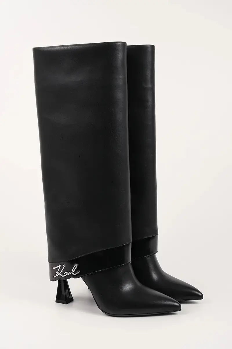 stivali in pelle DEBUTANTE Nero miniatura 2