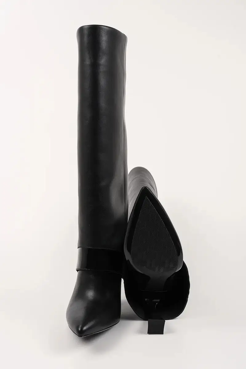 stivali in pelle DEBUTANTE Nero miniatura 5