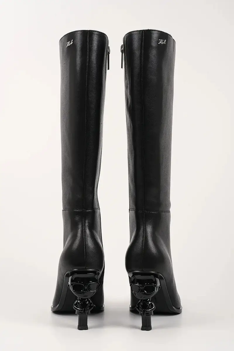 stivali in pelle KARL NFT HEEL donna colore nero KL39175 miniatura 3