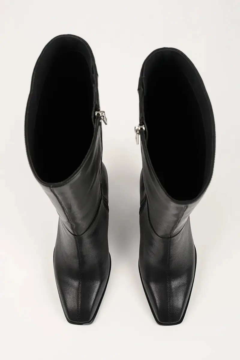 stivali in pelle KARL NFT HEEL donna colore nero KL39175 miniatura 4