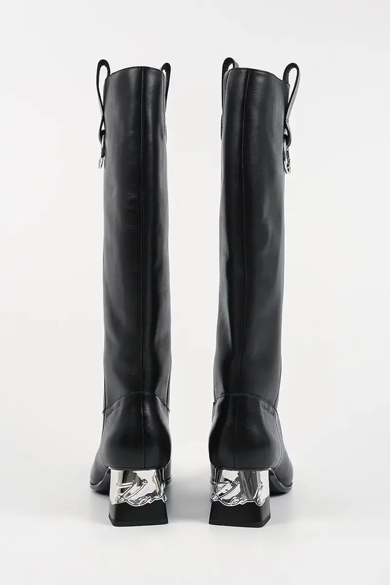 stivali in pelle KAYLA donna colore nero KL35470 miniatura 3