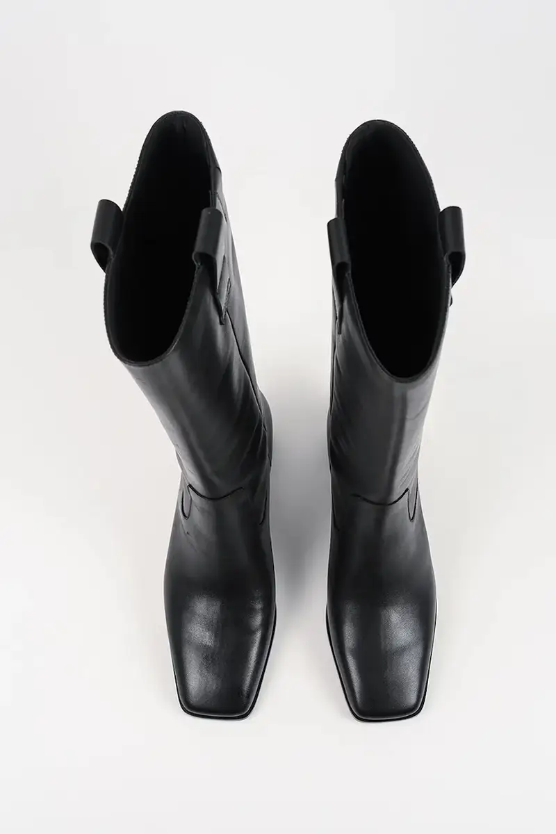 stivali in pelle KAYLA donna colore nero KL35470 miniatura 4