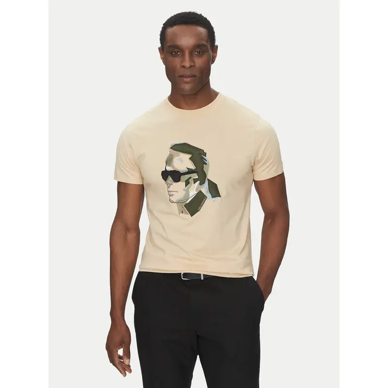 Karl Lagerfeld T-shirt Beige 3223101