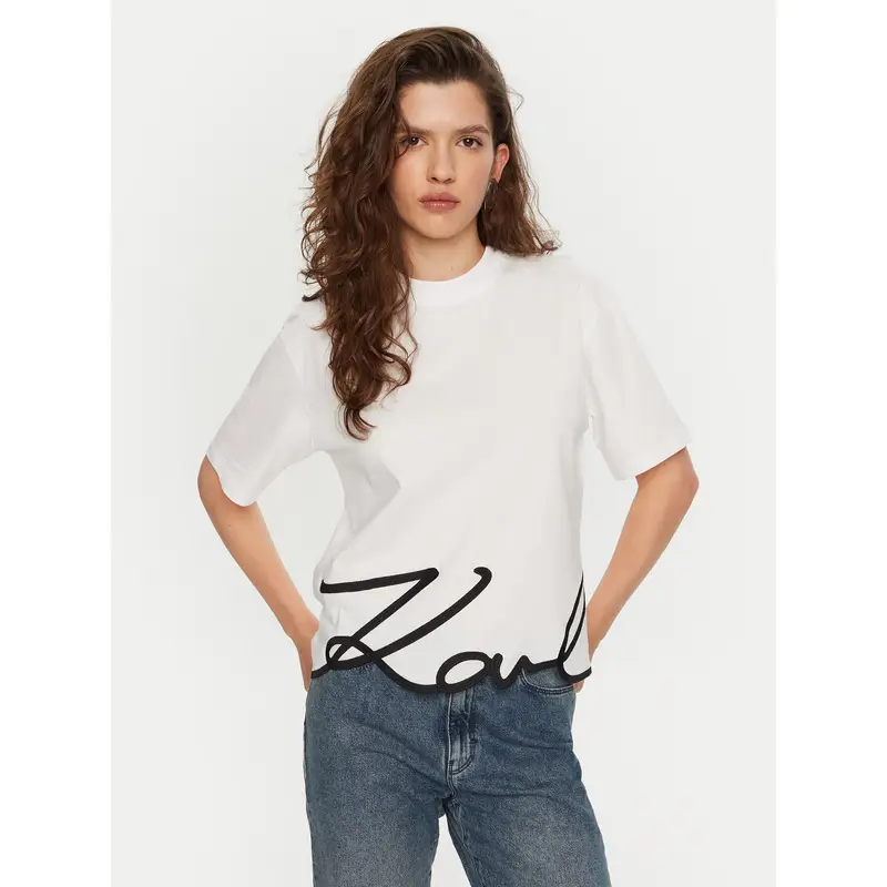Karl Lagerfeld T-shirt Bianco 3211254