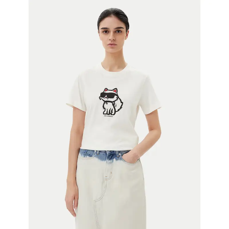 Karl Lagerfeld T-shirt Beige 3346841
