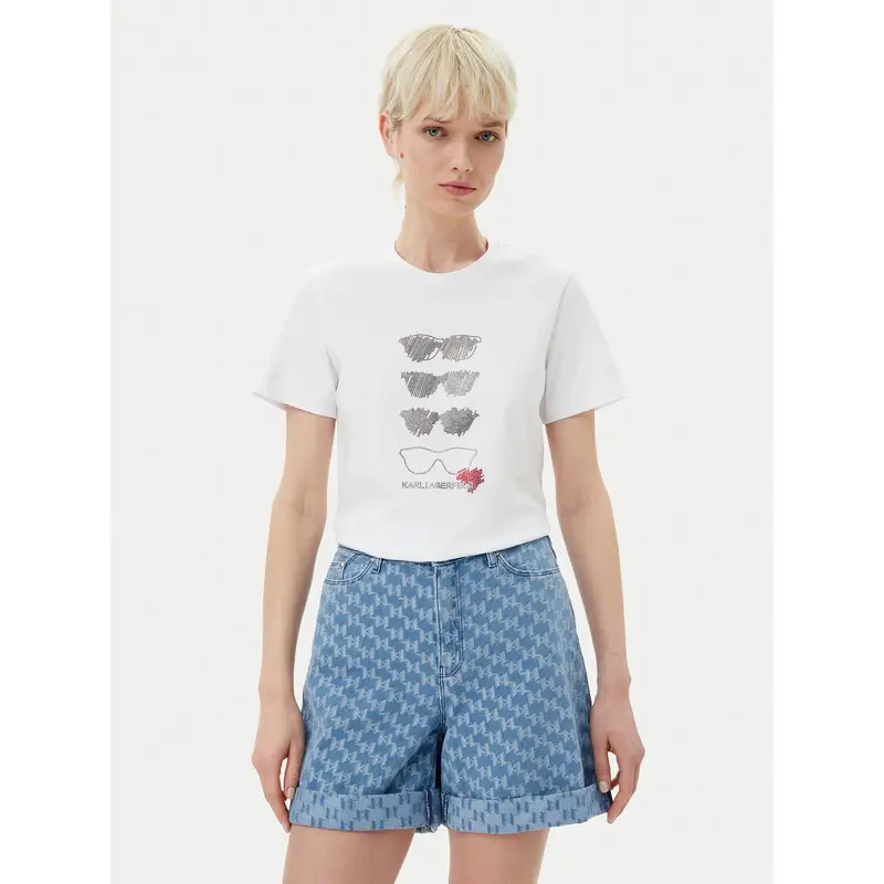 Karl Lagerfeld T-shirt Bianco 3214234