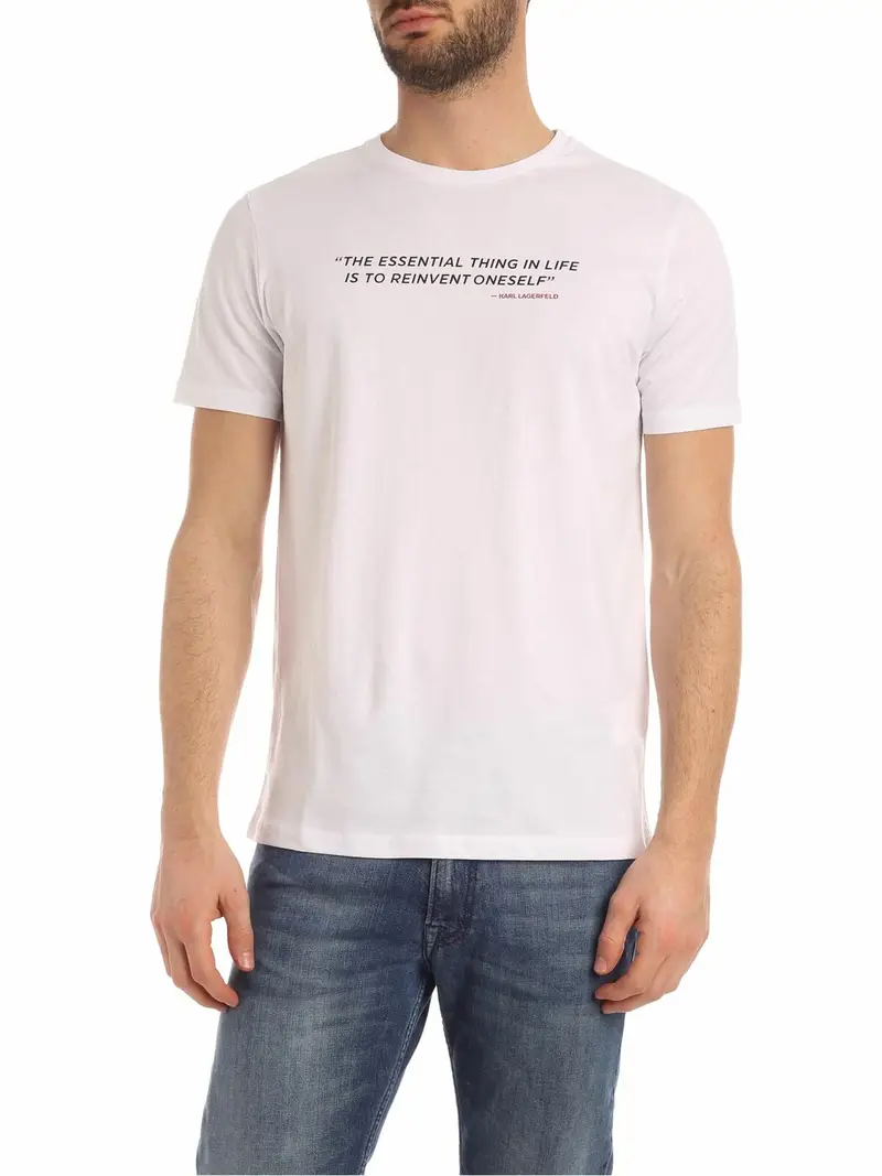 Karl Lagerfeld T-shirt Bianco 3258950