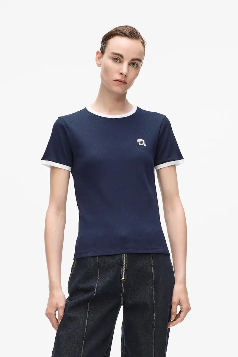 Karl Lagerfeld T-shirt Donna Blu 3246161