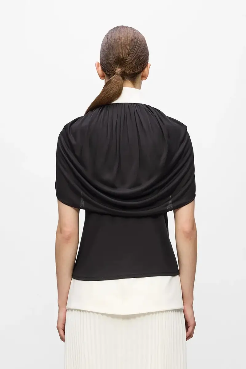 Karl Lagerfeld T-shirt Donna Nero 3846540 miniatura 2