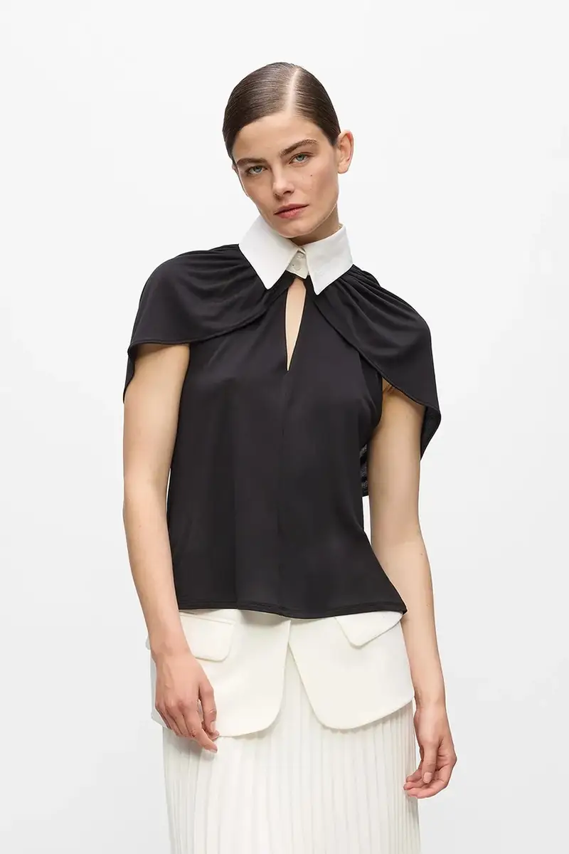 Karl Lagerfeld T-shirt Donna Nero 3846540 miniatura 4