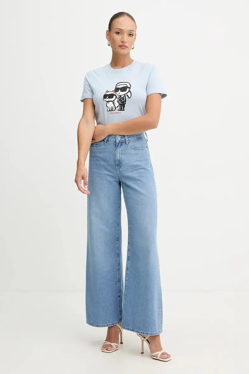 Karl Lagerfeld T-shirt Blu 3955923 miniatura 2