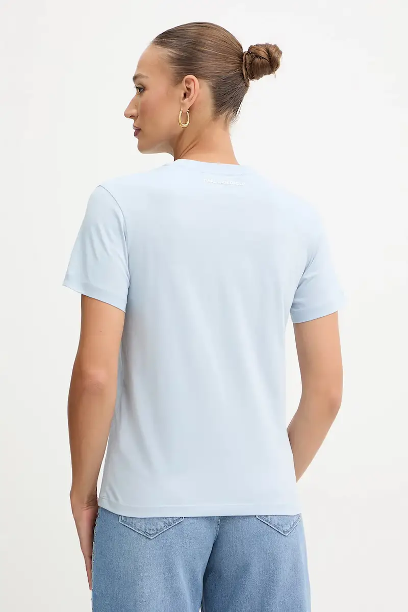 Karl Lagerfeld T-shirt Blu 3955923 miniatura 3