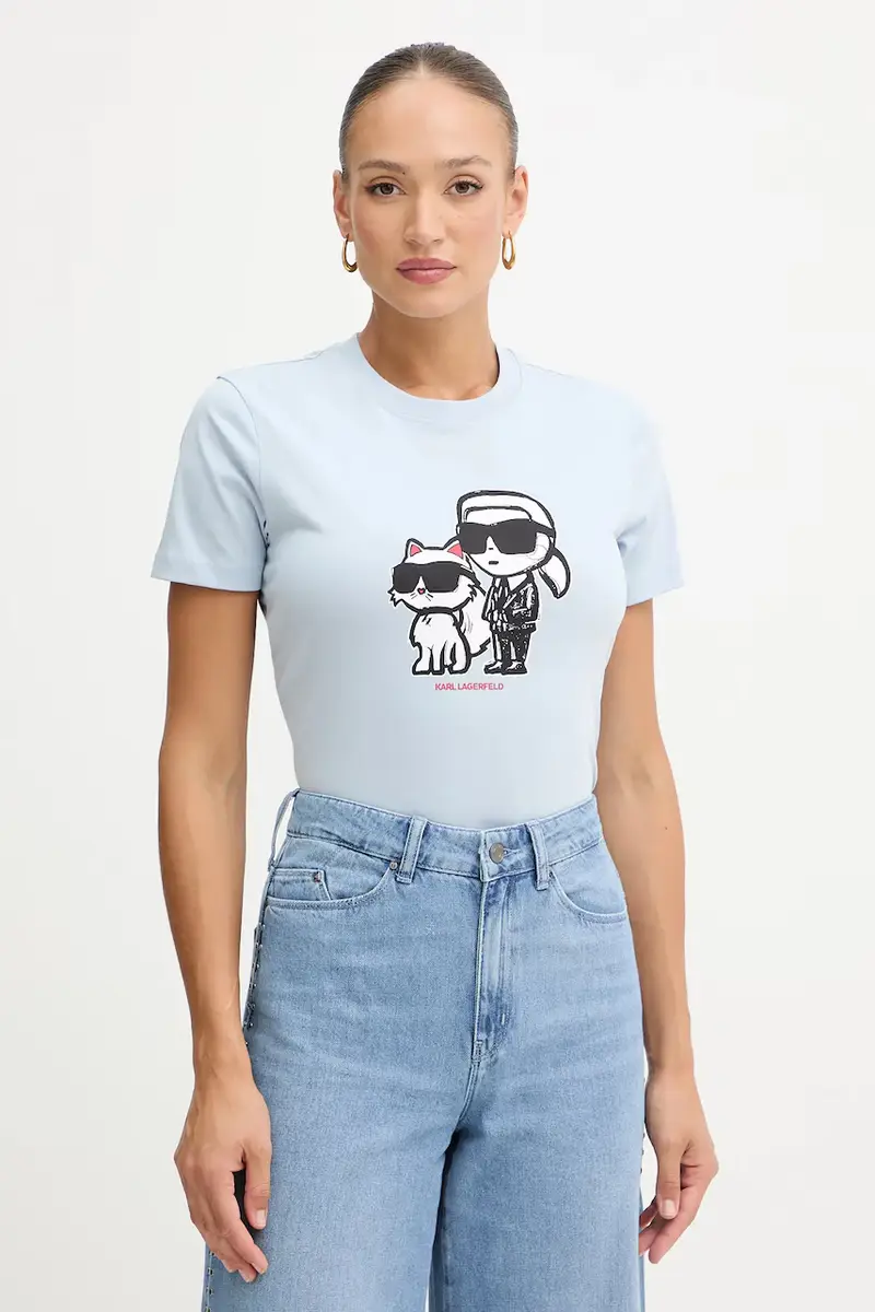 Karl Lagerfeld T-shirt Blu 3955923