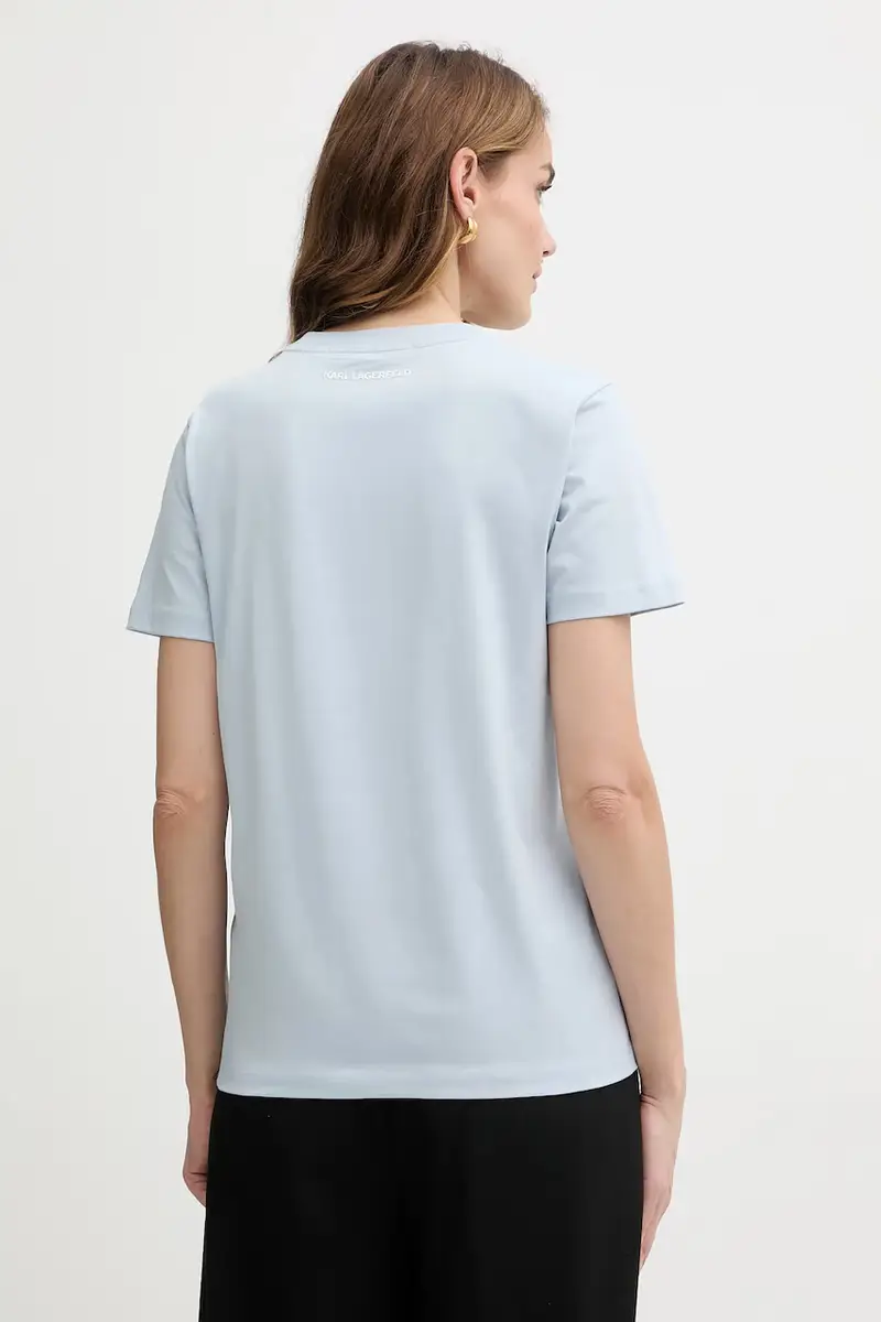 Karl Lagerfeld T-shirt Blu 3955927 miniatura 3