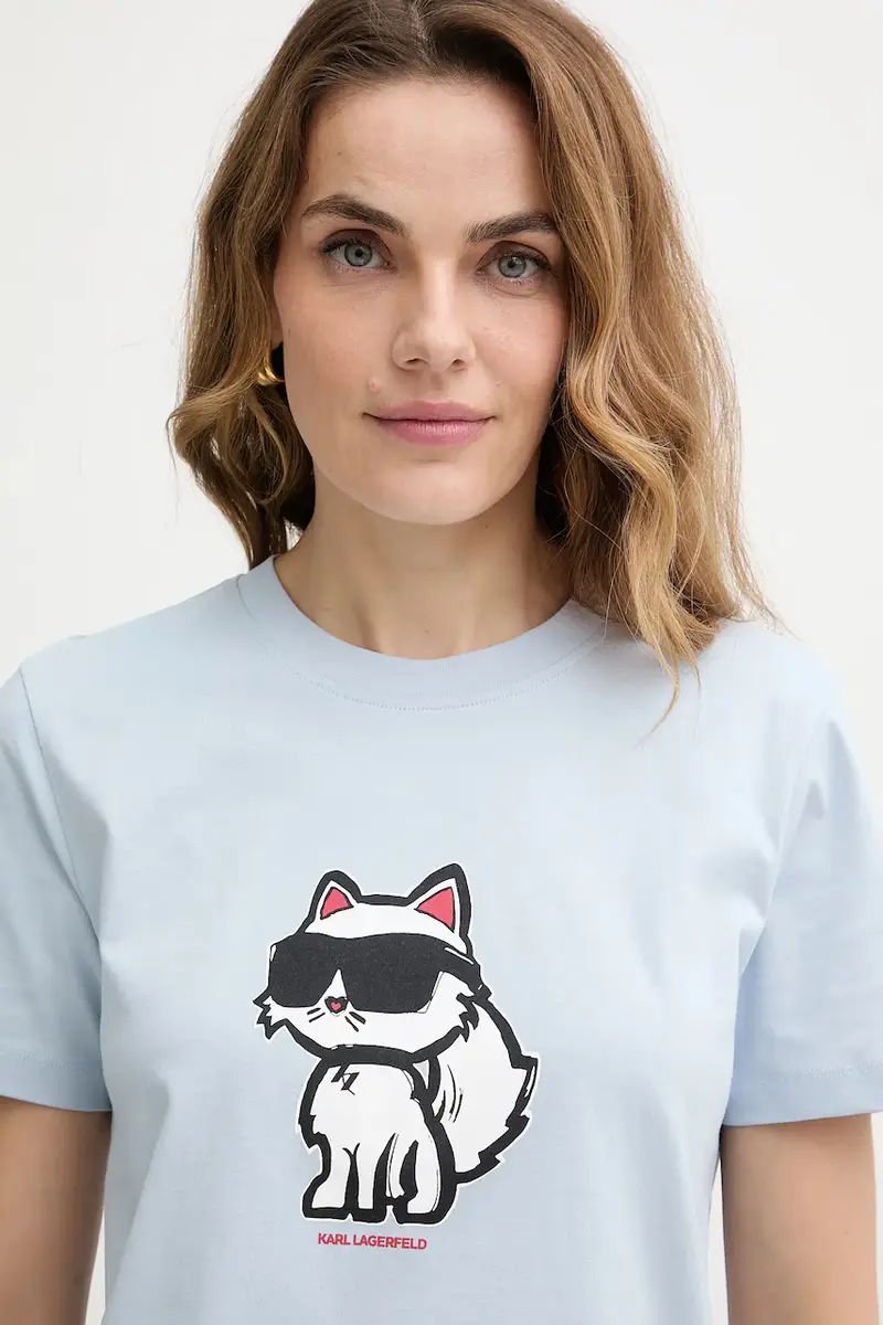 Karl Lagerfeld T-shirt Blu 3955927 miniatura 4