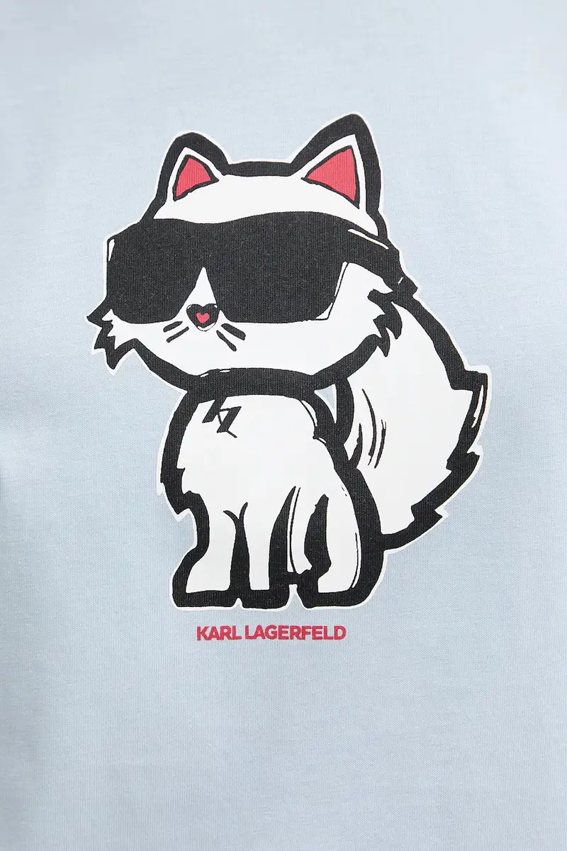 Karl Lagerfeld T-shirt Blu 3955927 miniatura 5