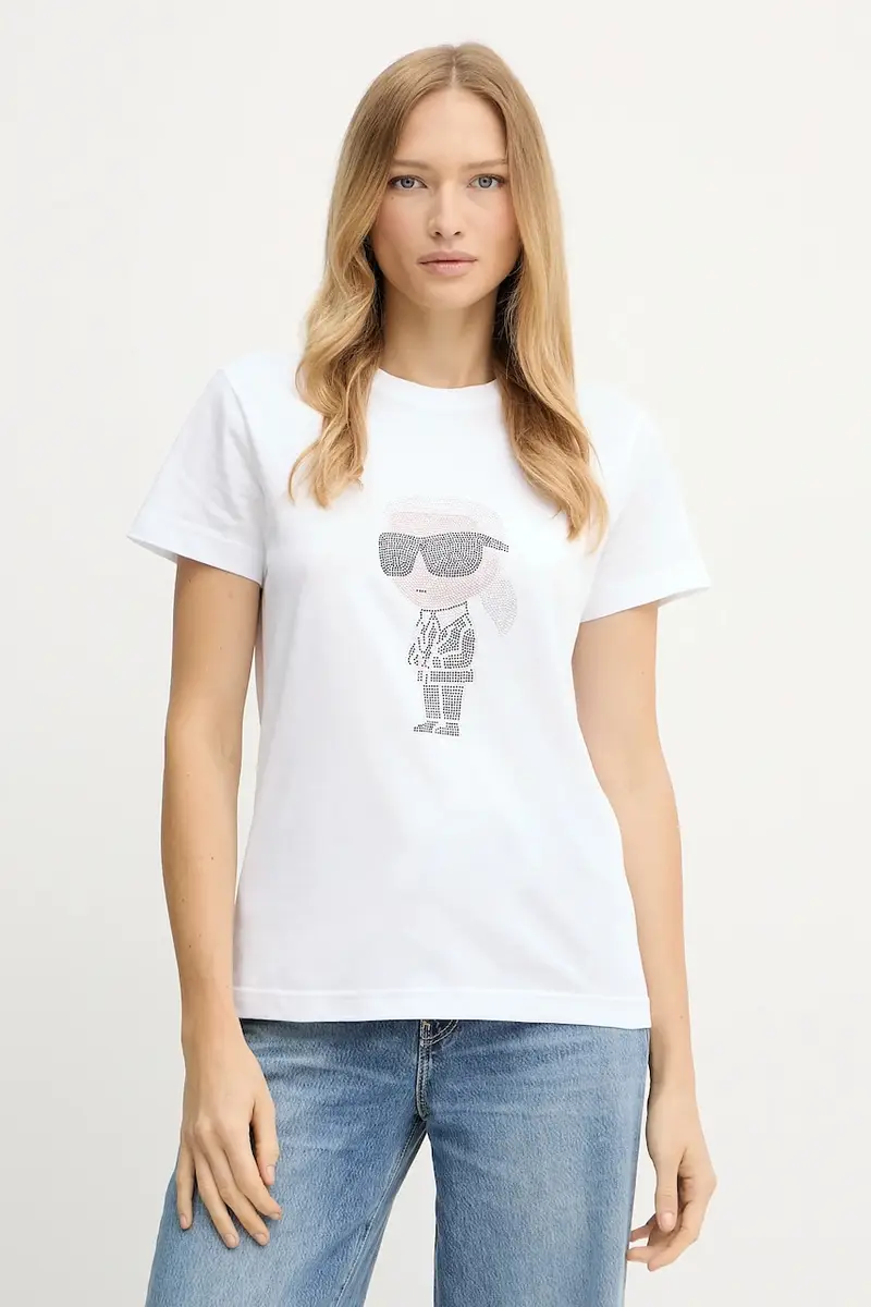 t-shirt in cotone colore bianco