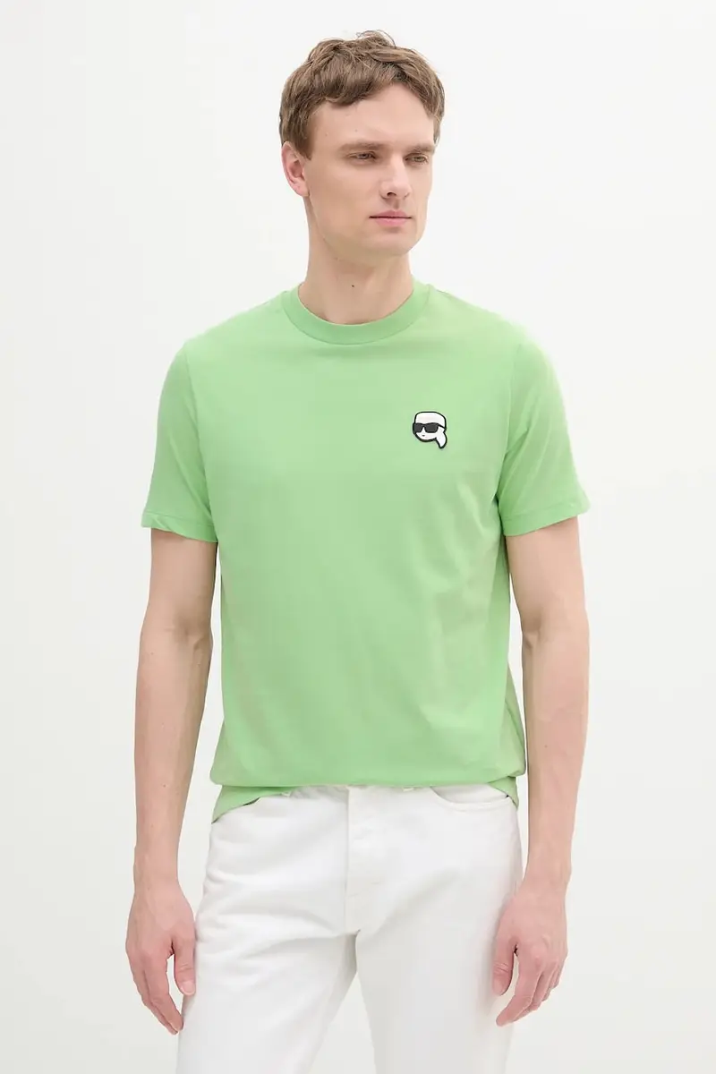 t-shirt in cotone colore verde 552224.755710