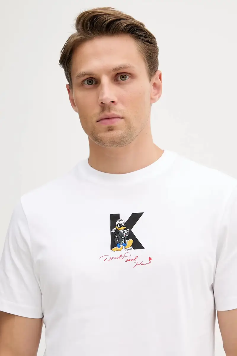 Karl Lagerfeld T-shirt Uomo Bianco 2982441 miniatura 4