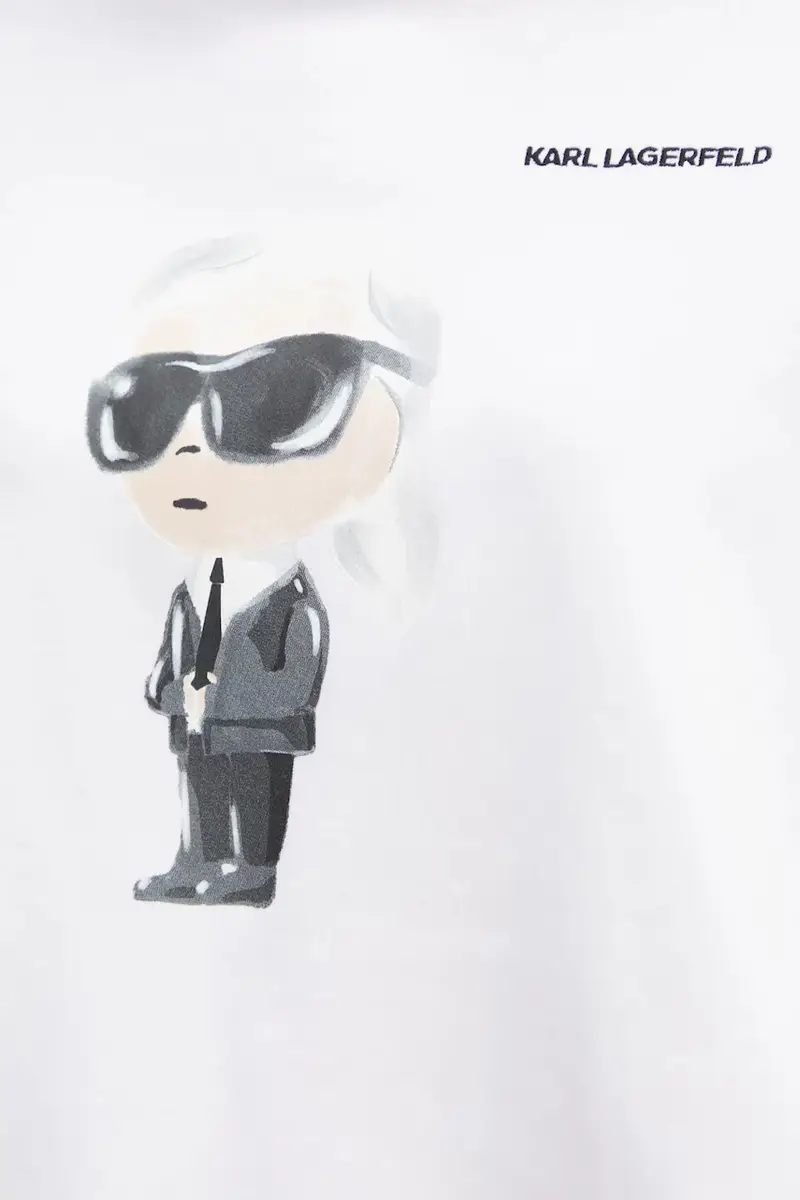 Karl Lagerfeld T-shirt Donna Beige 3527397 miniatura 5