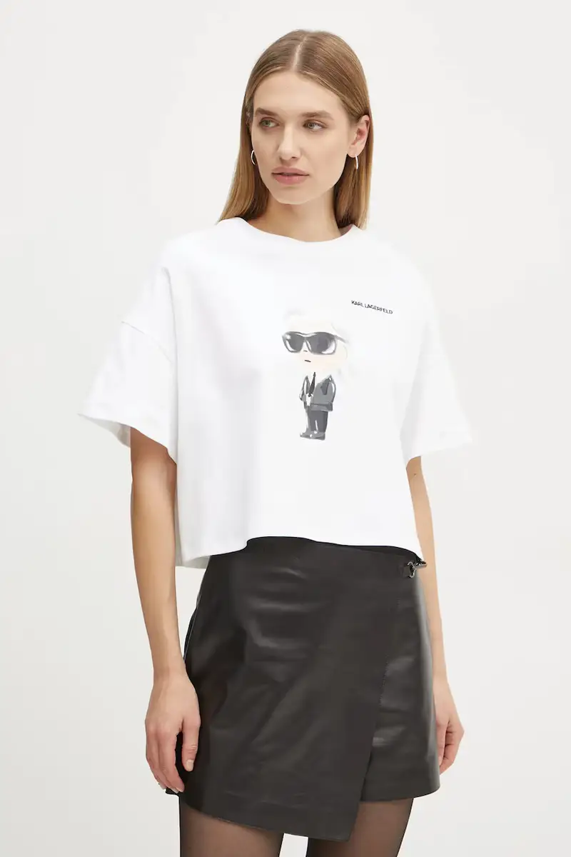 Karl Lagerfeld T-shirt Donna Beige 3527397