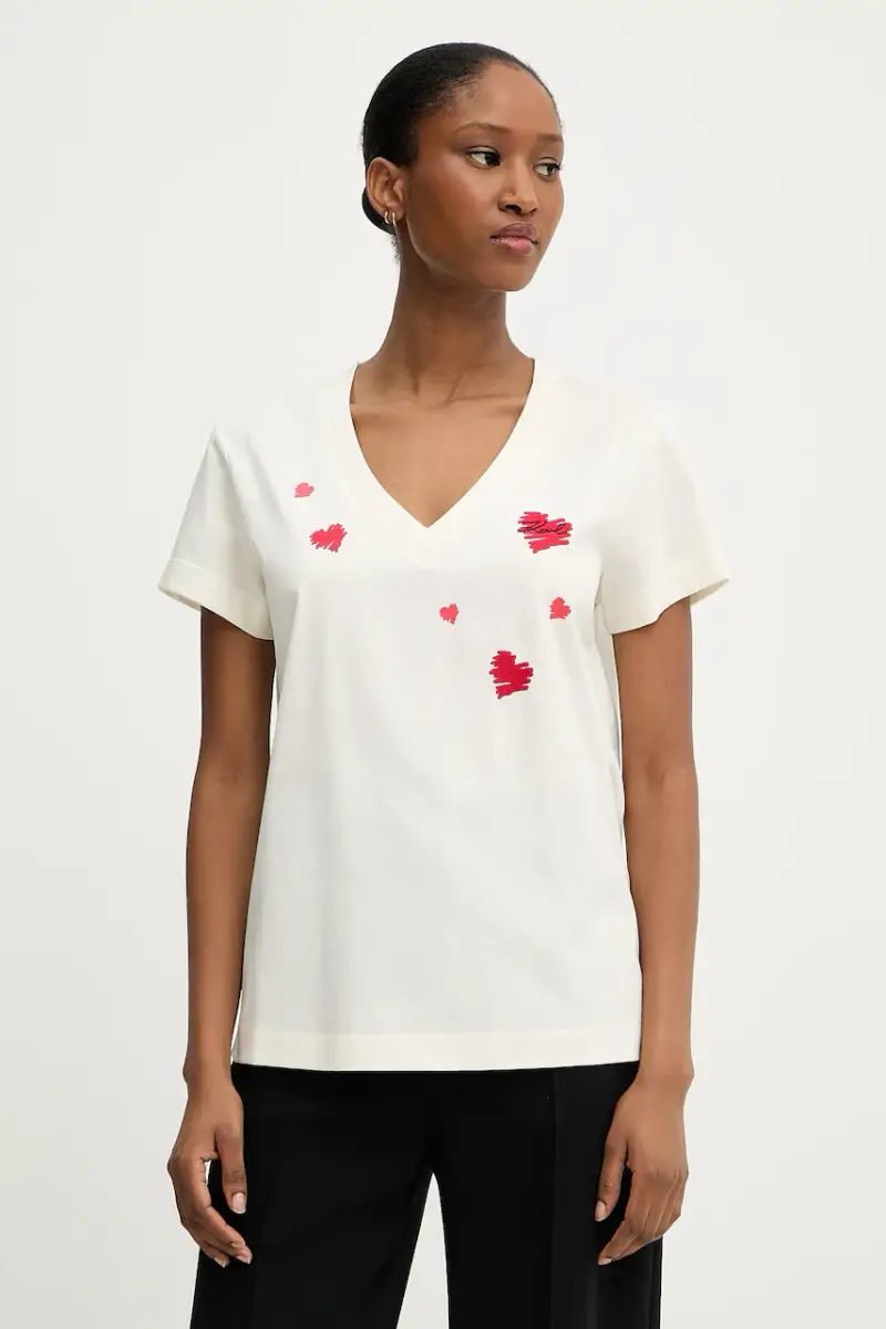 Karl Lagerfeld T-shirt Donna Beige 3242501