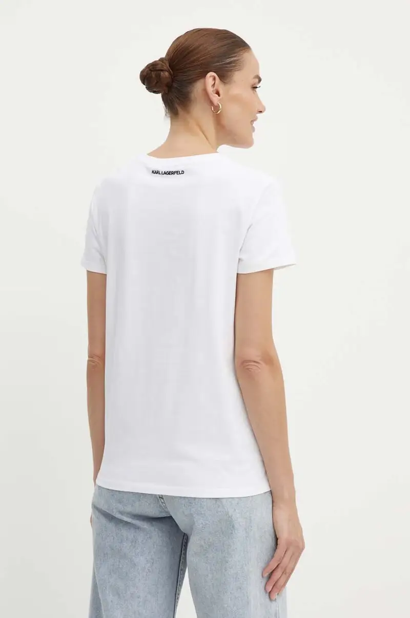 Karl Lagerfeld T-shirt Donna Bianco 3576733 miniatura 3