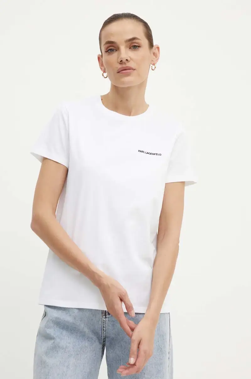 Karl Lagerfeld T-shirt Donna Bianco 3576733