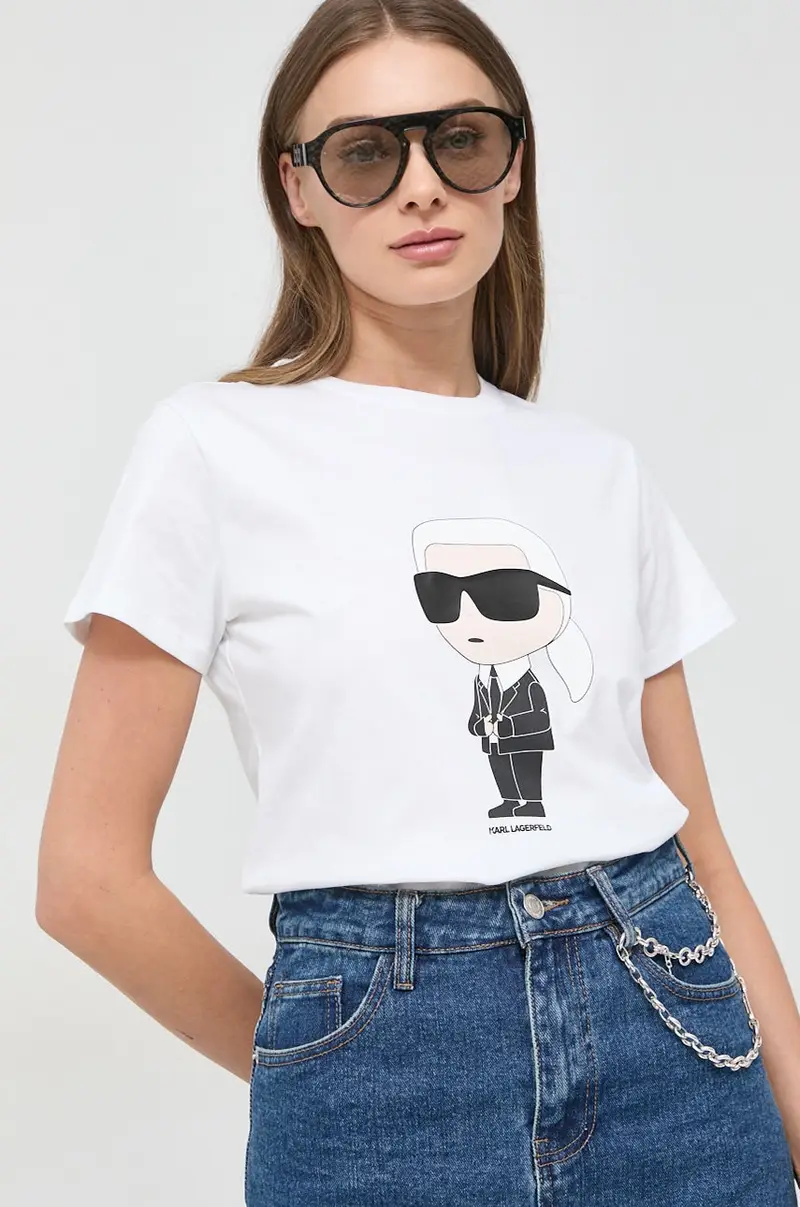 Karl Lagerfeld T-shirt Donna Bianco 2216881