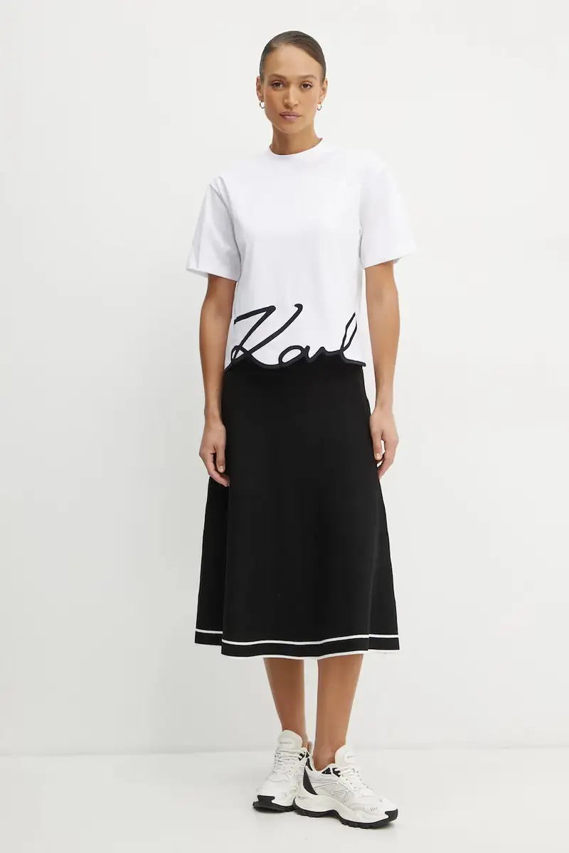 Karl Lagerfeld T-shirt Donna Bianco 3124232 miniatura 2