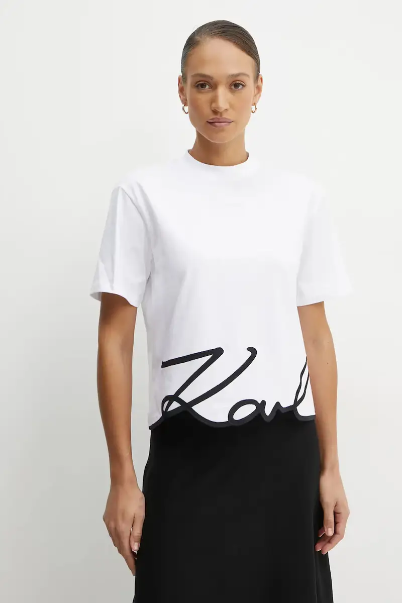 Karl Lagerfeld T-shirt Donna Bianco 3124232