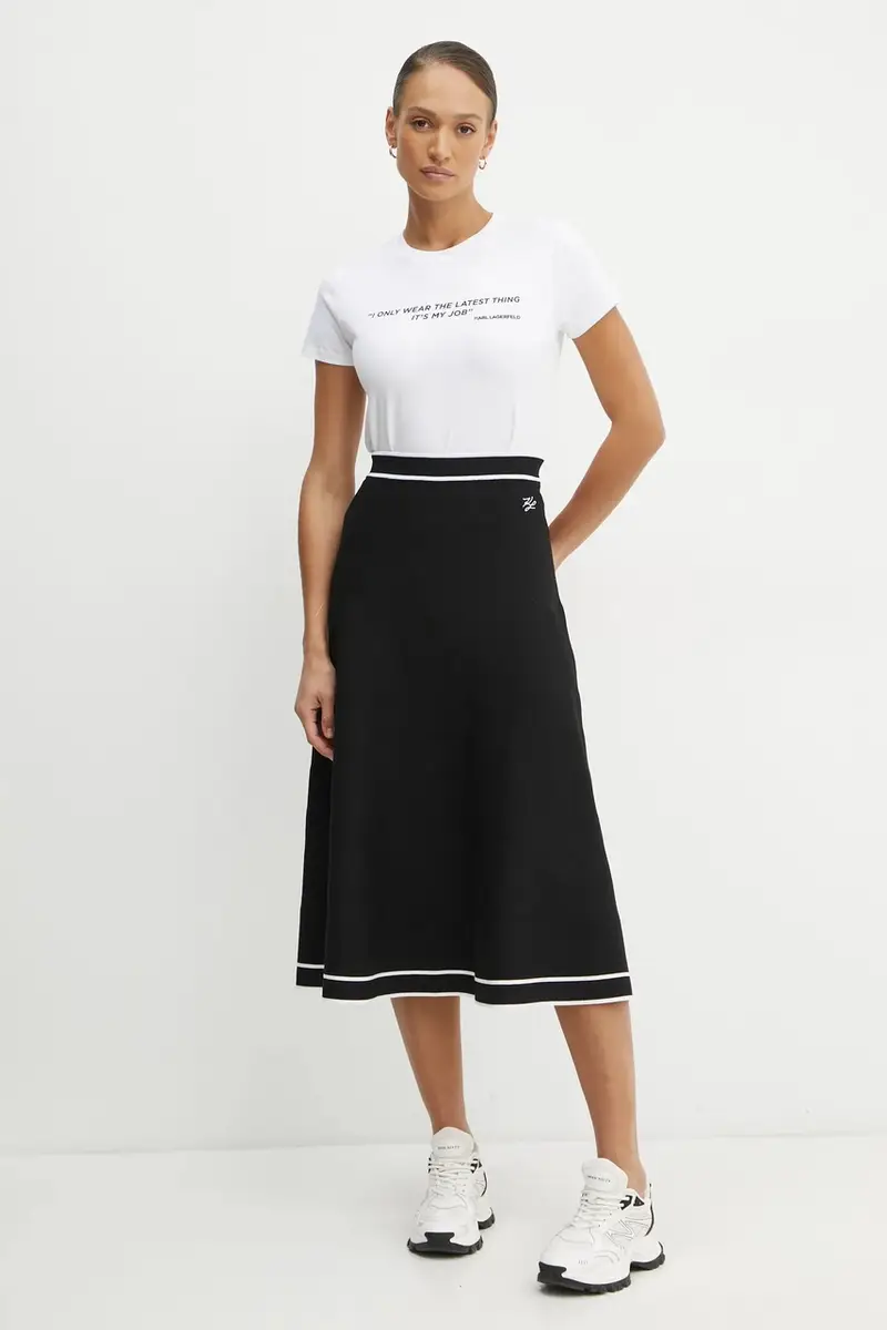 Karl Lagerfeld T-shirt Donna Bianco 3576949 miniatura 2