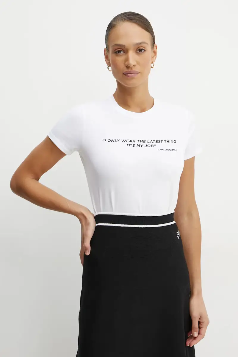 Karl Lagerfeld T-shirt Donna Bianco 3576949