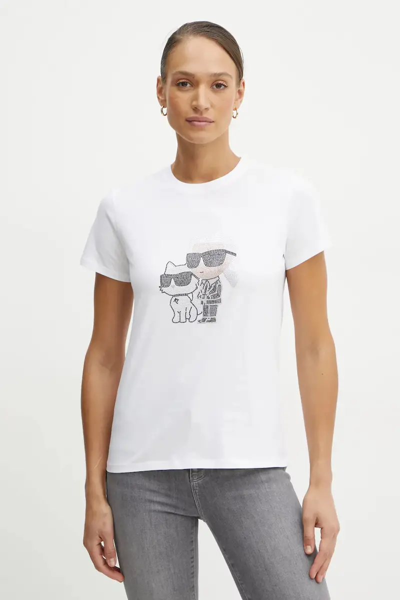 Karl Lagerfeld T-shirt Donna Bianco 3880870