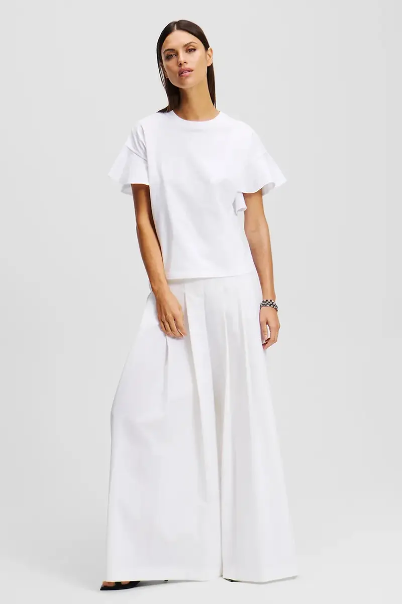 Karl Lagerfeld T-shirt Donna Bianco 3301625 miniatura 4