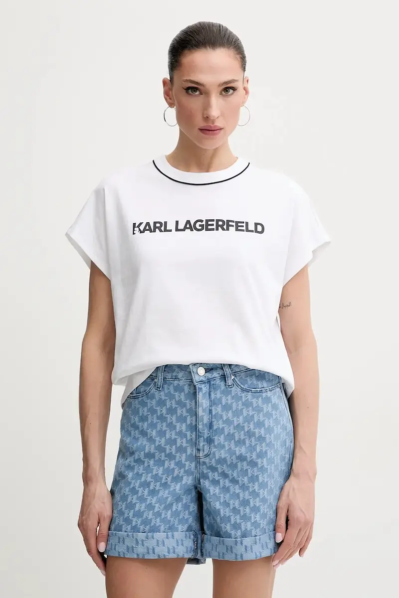 Karl Lagerfeld T-shirt Donna Bianco 2217680