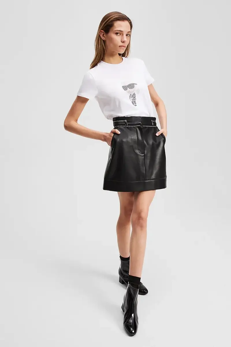 Karl Lagerfeld T-shirt Donna Bianco 3527428 miniatura 4