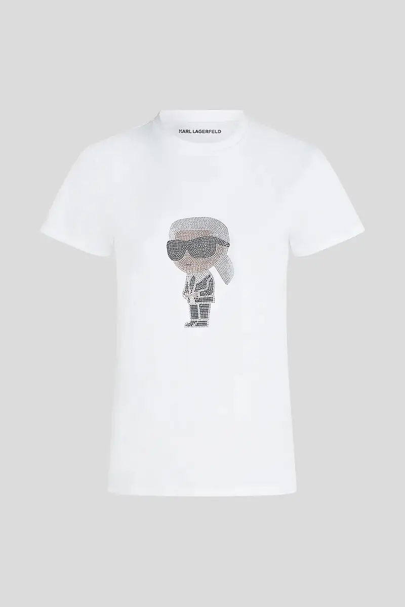 Karl Lagerfeld T-shirt Donna Bianco 3527428 miniatura 5